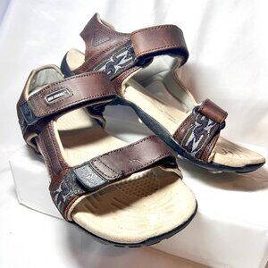 Reel Legends-Men's Leather Velcro Congo Rapids Fishing Sandals-Size 9-Comfy